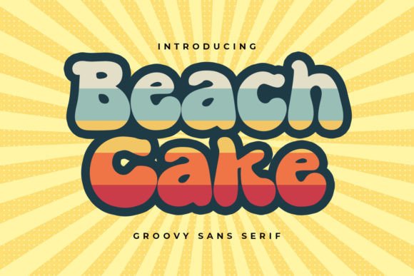Beach Cake: A Retro Font for Brand Identity