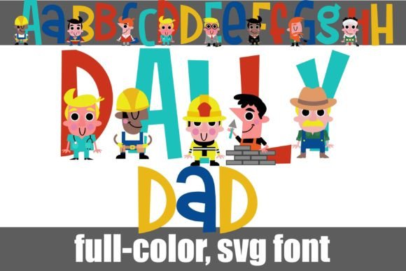 Daily Dad: A Bold Color Font for Brand Identity