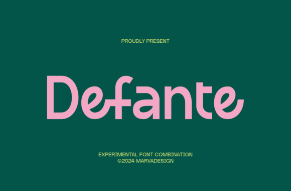 Defante: A Modern Sans Serif Font for Makers