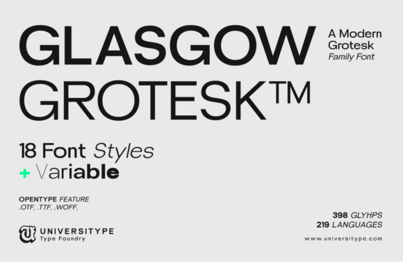 Glasgow Grotesk: The Ultimate Sans Serif for Crafters