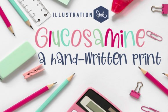 Glucosamine: A Youthful Script Handwritten Font for Branding