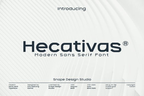 Hecativas: A Sleek Sans Serif Font for Modern Brands