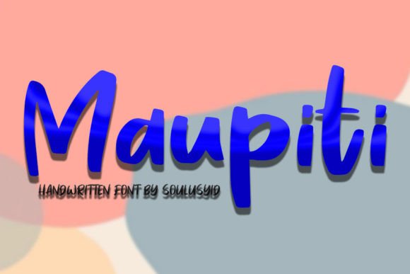 Maupiti: A Quirky Handwritten Font for Brands