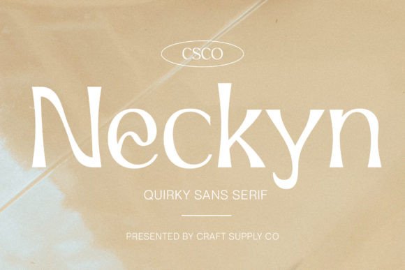 Neckyn: A Quirky Sans Serif for Bold Editorial Design