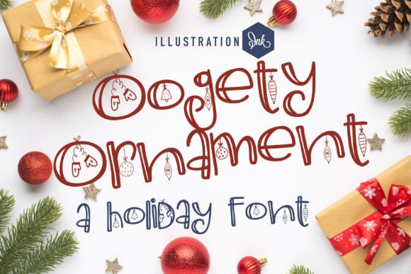 Oogety Ornament: A Decorative Font for Holiday Campaigns