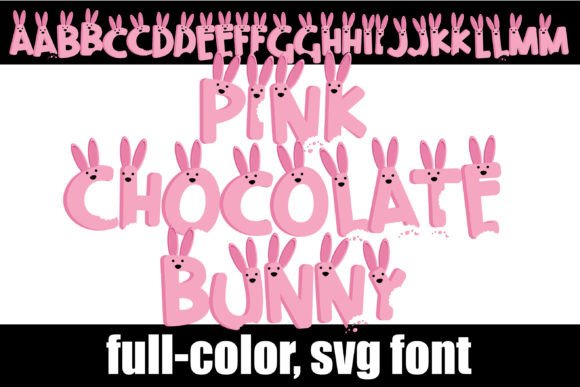 Pink Chocolate Bunny: A Sweet Color Font Review