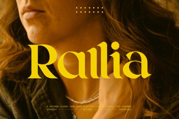 Rallia: A Modern Classic Serif Font for Web Design