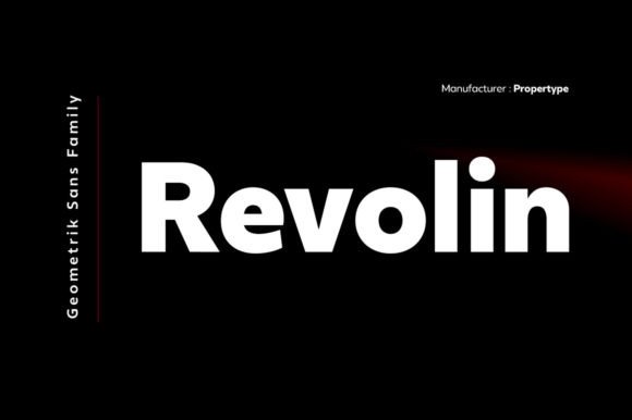 Revolin: A Modern Geometric Font for Editorial Design