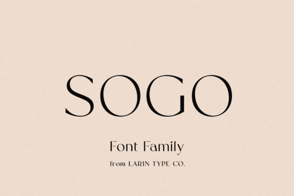Sogo: An Elegant Sans Serif Font for Editorial Design