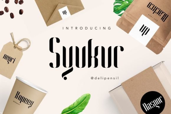 Syukur: A Clean Serif Font for Branding