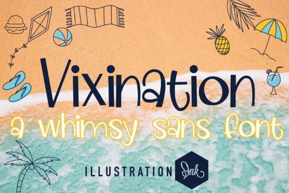 Vixination: A Fun Sans Serif Font for Youthful Branding