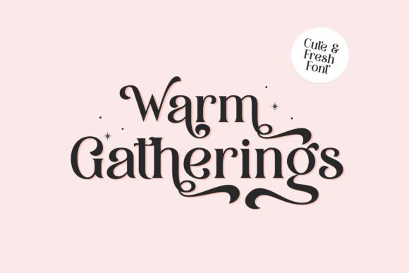 Warm Gatherings: A Premium Serif Font for Web Design