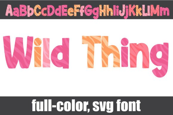 Wild Thing: A Whimsical Color Font for Editorial Design