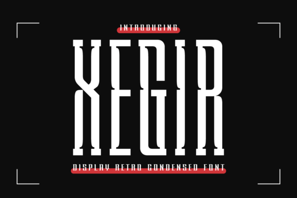 Xegir: A Retro Condensed Font for Editorial Design